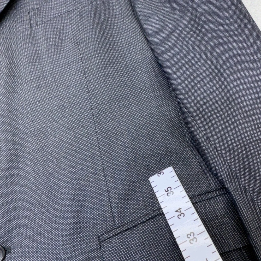 Polo Ralph Lauren Blazer Mens 44R Gray Extrafine Wool Sport Coat Jacket Italy 3B